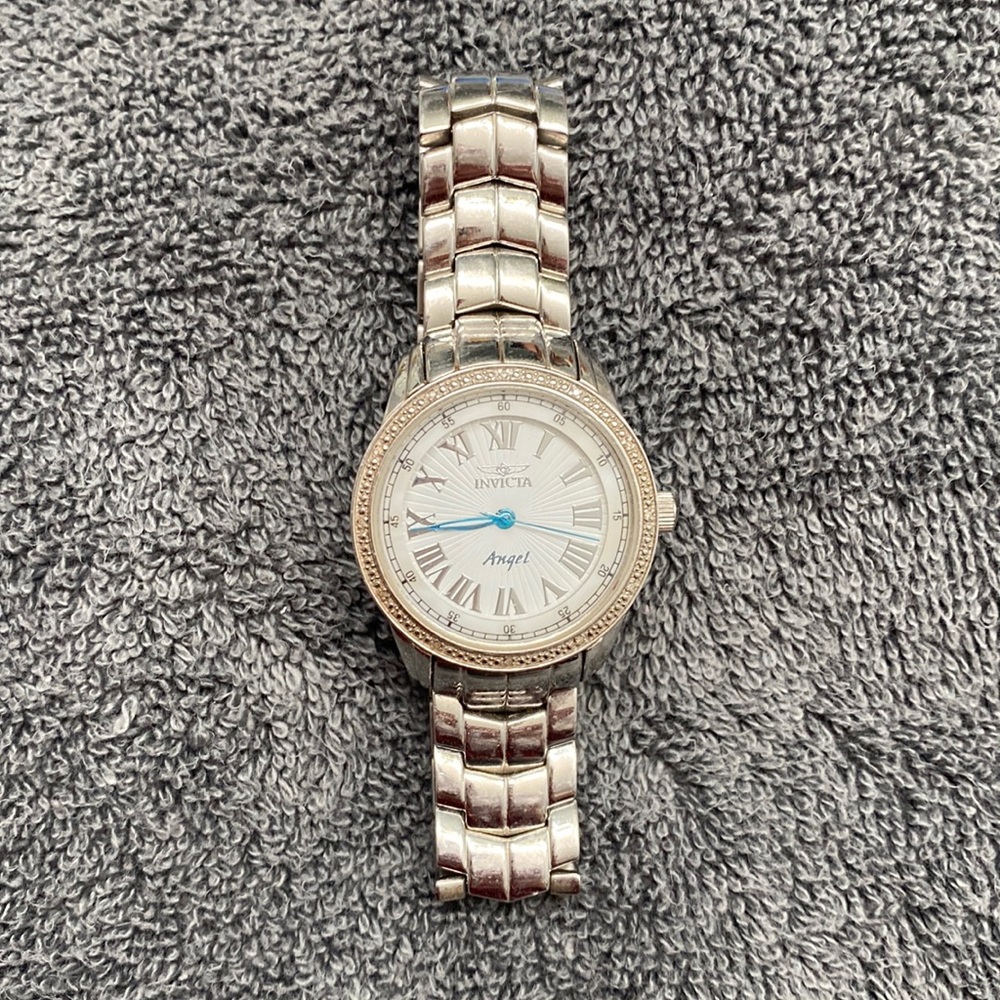 Invicta Angel Watch. Model #5058 Tritnite with Night Glow!